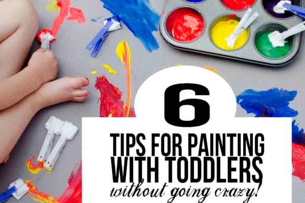 painting with toddler: 6 tips for a successful activity