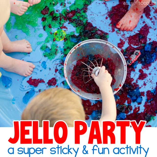 Jello Party a truly hysterical sensory activity for toddlers Busy