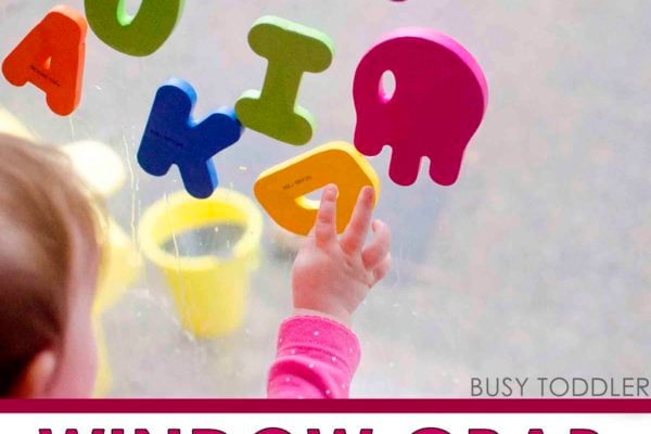 WINDOW GRAB: An easy baby activity; fun play for baby