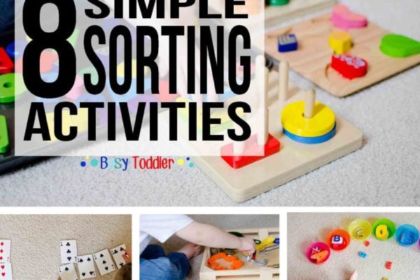 8 SIMPLE SORTING ACTIVITIES: Easy ways to sort with toddlers