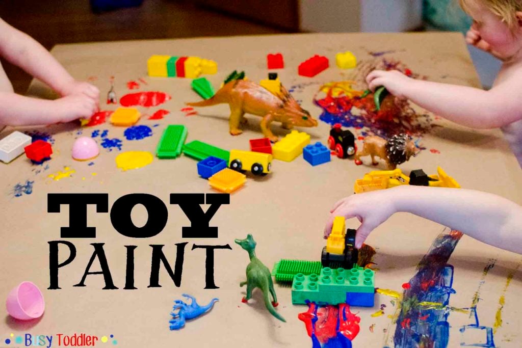 Toy Paint Messy Art Activity Busy Toddler