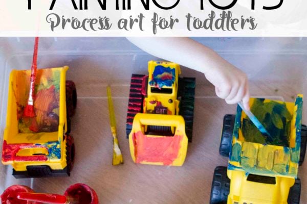 PAINTING TOYS: A Toddler Process Art activity that's perfect for little learners