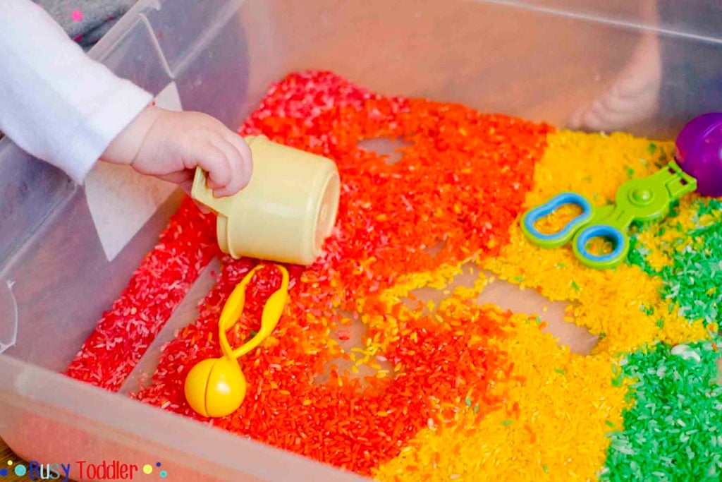rainbow-rice-sensory-bin-busy-toddler