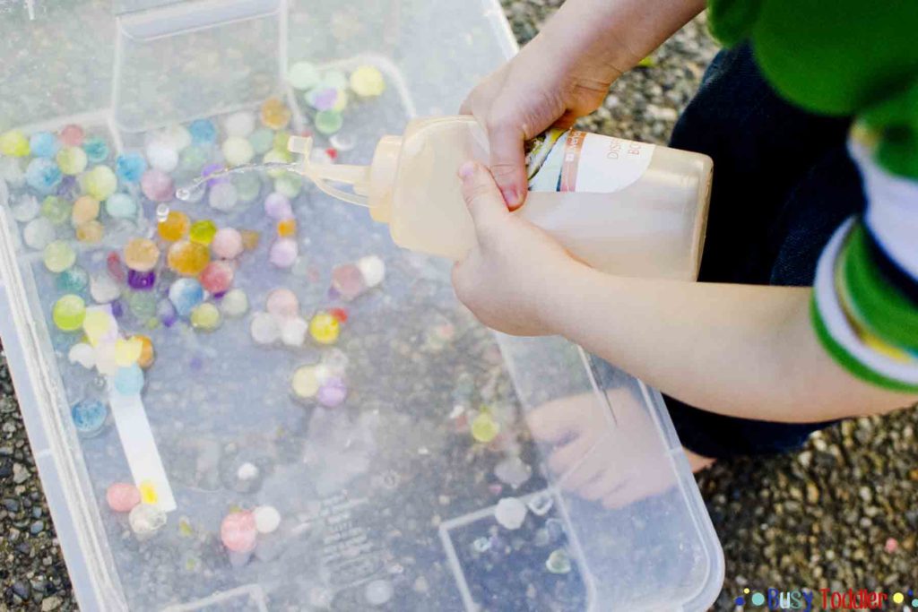 Frozen Water Beads Busy Toddler