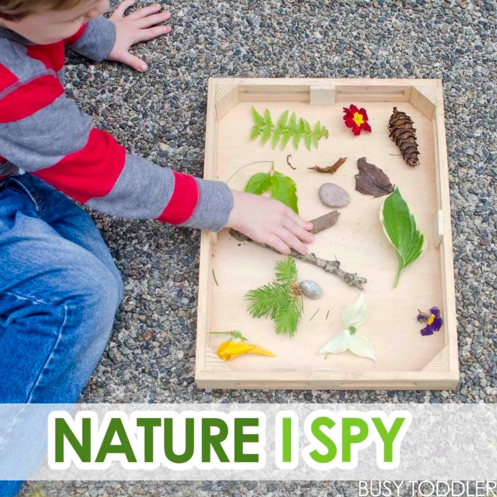 Nature I-Spy with Toddlers - Busy Toddler