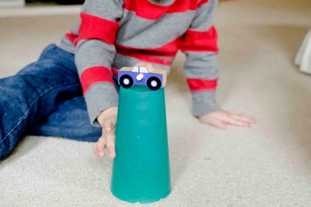 Position Words: The Over Under Game - Busy Toddler