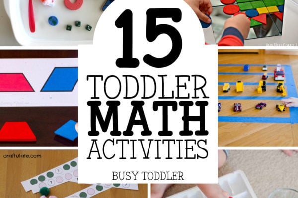 TODDLER MATH ACTIVITIES: 15 easy toddler math activities perfect for introducing concepts; toddler and preschool math