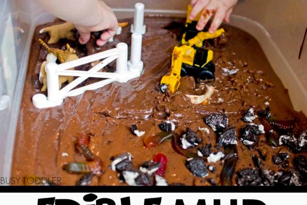 EDIBLE MUD: Have some sticky, yummy fun with this easy toddler activity. Make a messy memory with this fun toddler activity. Enjoy a sensory activity with your toddler.