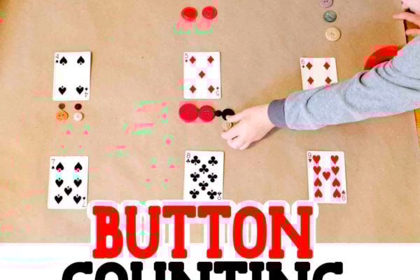 PLAY CARDS MATH ACTIVITY - Such a fun and easy way to teach number quantity to toddlers and preschoolers; a great number sense math activity; simple math lesson with playing cards