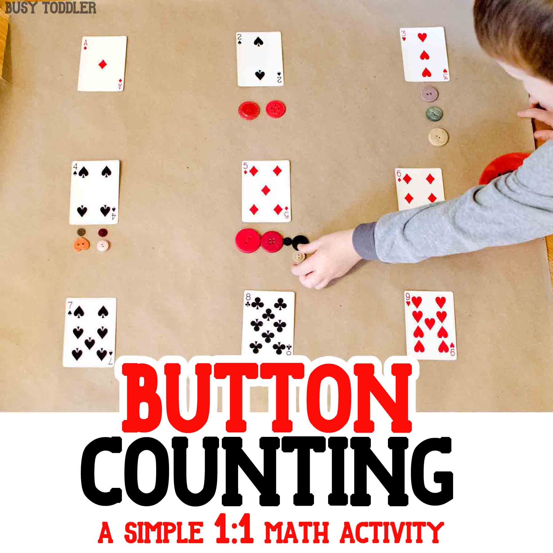 Playing Cards Math Activity Busy Toddler