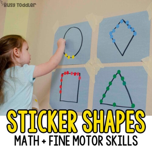 Sticker Shapes Toddler Activity Busy Toddler