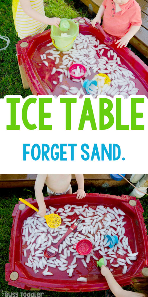 Make an Ice Table Sensory Bin Busy Toddler