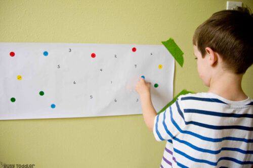 Number Dot Match: A Preschool Math Activity - Busy Toddler