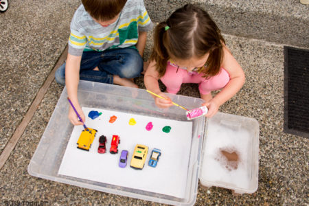 Paint the Cars: A Quick & Easy Art Activity - Busy Toddler