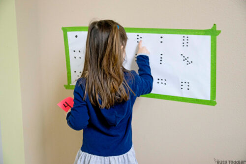 Post-It Number Match Math Activity - Busy Toddler