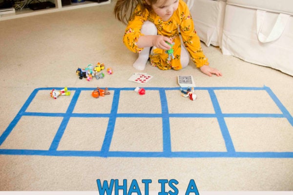TEN-FRAME MATH ACTIVITY: What is a ten frame? How do kids use them? A preschool math activity; kindergarten math activity; playing preschool activity; easy indoor math activity; quick and easy activity from Busy Toddler