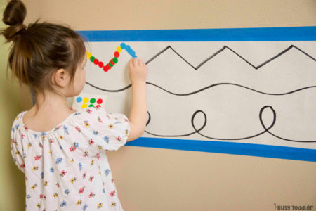 Sticker Lines: Fine Motor Activity - Busy Toddler