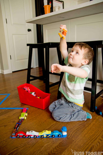 Car Parade Fine Motor Skills Activity - Busy Toddler