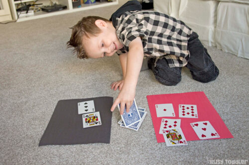 Card Sorting Activity: Toddler Learning Game - Busy Toddler