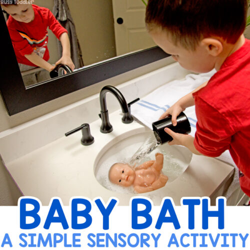 Baby Doll Bath A quick and easy toddler activity Busy Toddler