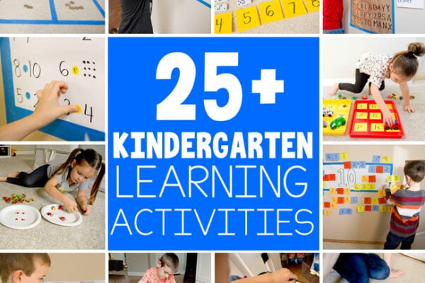 25 BEST KINDERGARTEN ACTIVITIES: Are you trying to entertain a 5-7 year old at home? Check out these hands on learning activities; at home learning; homeschool kindergarten from Busy Toddler