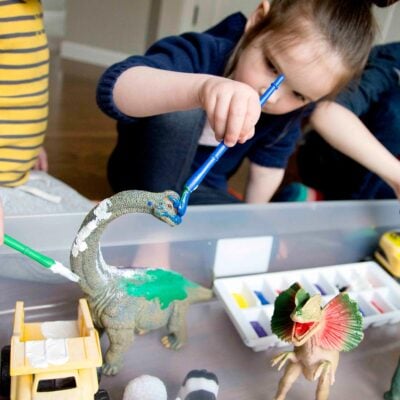 Paint the Toys: Process Art Activity