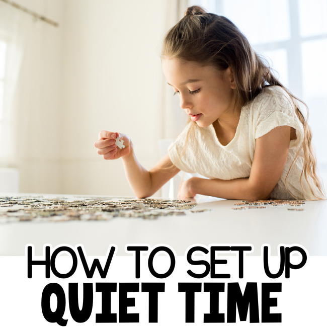 HOW TO SET UP QUIET TIME WITH KIDS: Have your kids stopped napping? Set up a quiet time for them each day to give them a break and you a break. Tips and tricks from an actual Mom - Busy toddler