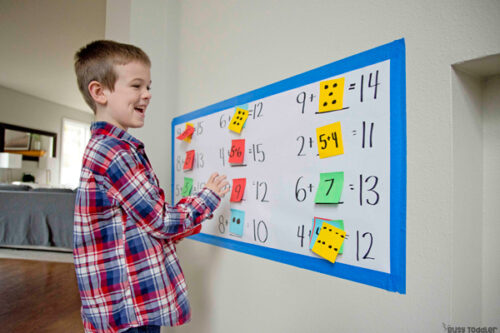 Missing Parts: An Algebra Math Activity for Kids - Busy Toddler