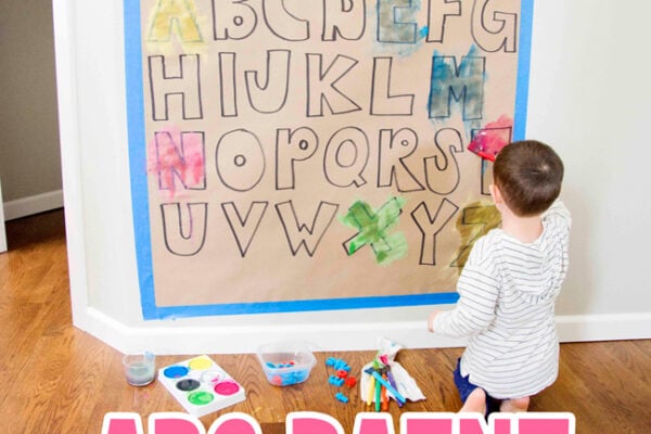 ABC PAINT MATCH: This quick and easy activity is a mix of art and literacy. An easy kids activity thats perfect to do at home from Busy Toddler