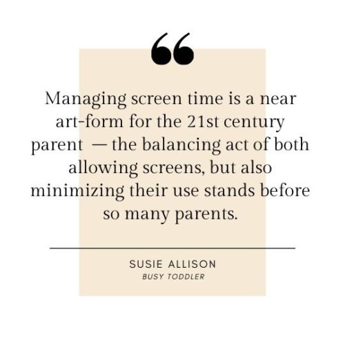 How to manage screen time with kids - Busy Toddler