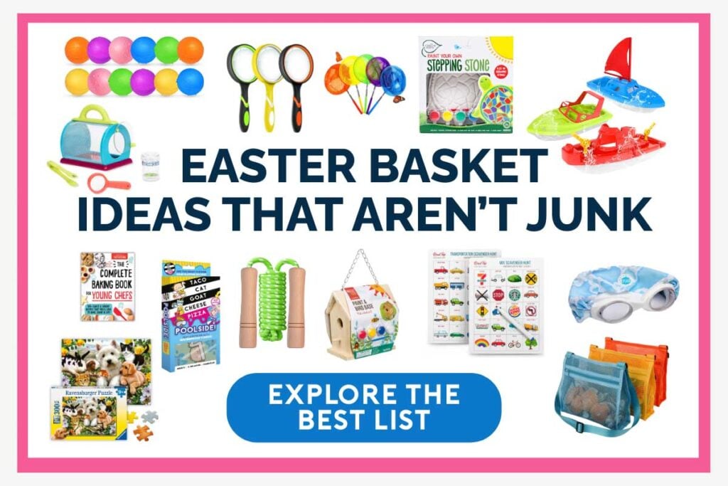 Easter basket ideas that aren't junk - explore the entire list by Busy Toddler