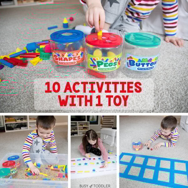 10 Activities with 1 Lakeshore Toy Busy Toddler