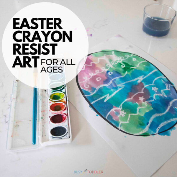 Easter Crayon Resist Art (this is so cool!) Busy Toddler