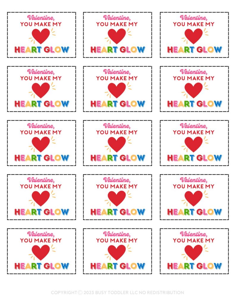 Free Printable Valentines for Kids - Busy Toddler
