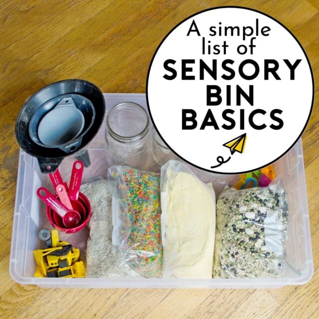 Sensory Bin Basics What You Need to Have Busy Toddler