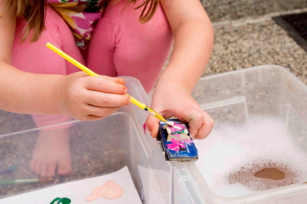 Paint the Cars Art Activity Busy Toddler