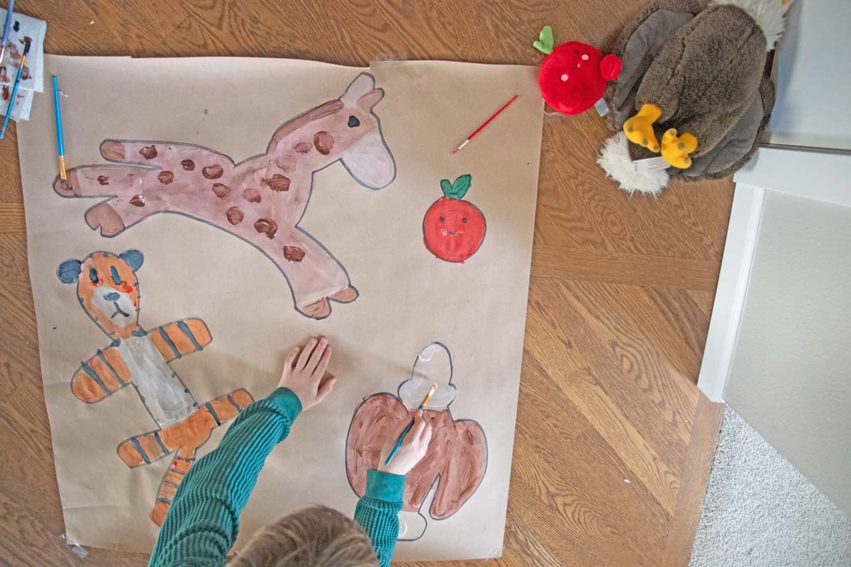 Stuffie Painting Art Activity Busy Toddler