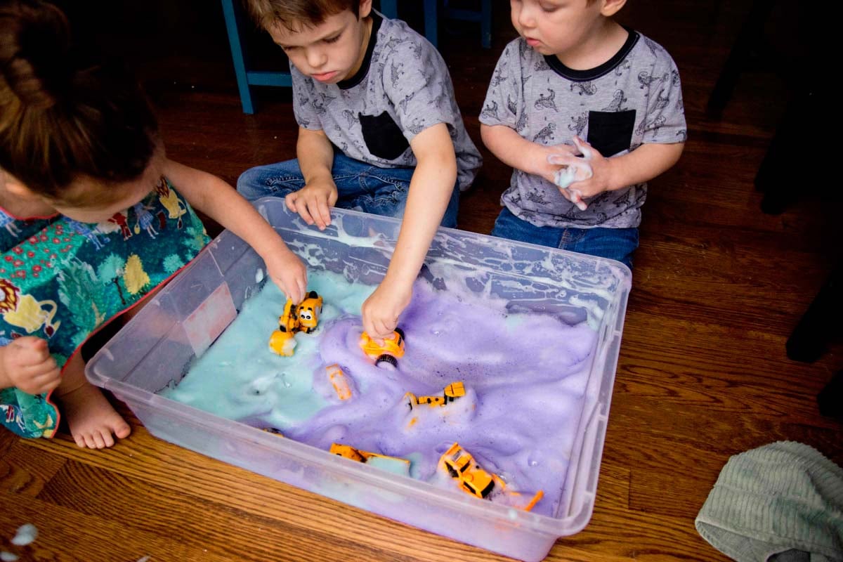 Bubble Foam Trucks Activity Busy Toddler