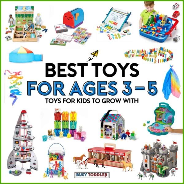 Best Toys for Ages 3-5: Toys for kids to grow with (image shows the best toys for preschoolers on a white background)