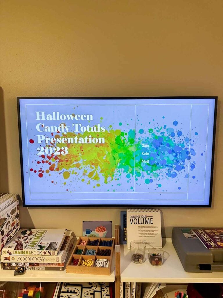 Candy graph presentation header