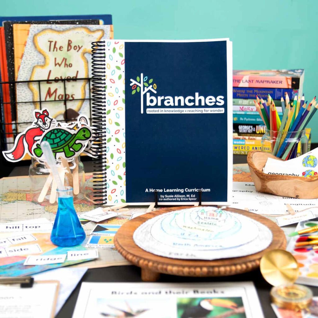 Branches Curriculum: Image shows branches curriculum with school supplies