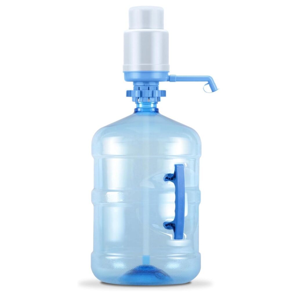 Water jug with pump
